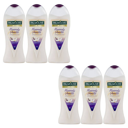 6PK Palmolive 400ml Heavenly Vanilla Body Wash