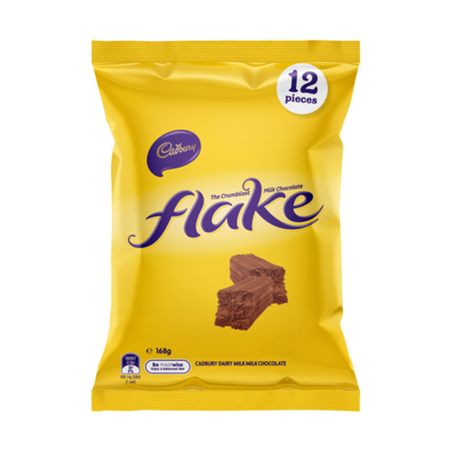 12pc Cadbury 168g Dairy Milk Chocolate Flake Sharepack