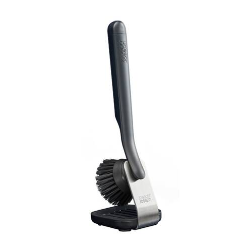 Joseph Joseph SinkTech Kitchen Dish Sink Brush With Steel Stand Graphite