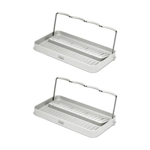 2PK Joseph Joseph Neat DrySmart Bottle Drying Rack Kitchen Organiser Stone