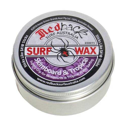 Redback Grip For Skimboard And Tropical Water Surfing Wax 65g