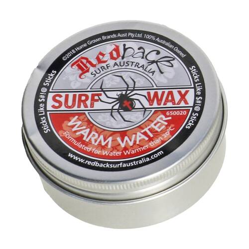 Redback Incredible Grip Surf Wax Formulated For Warm Water Above 20C 65g