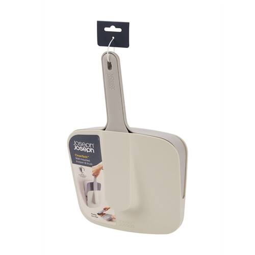 Joseph Joseph CleanTech Wall Mounted Dustpan And Brush Indoor Stone