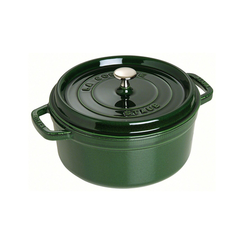 Staub 18cm/1.7L Cast Iron Round Cocotte Pot w/ Lid - Basil Green