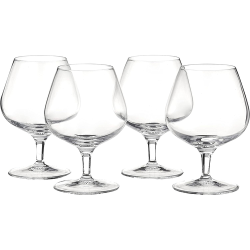 4pc Luigi Bormioli Masterpiece 395ml Cognac Glasses Set