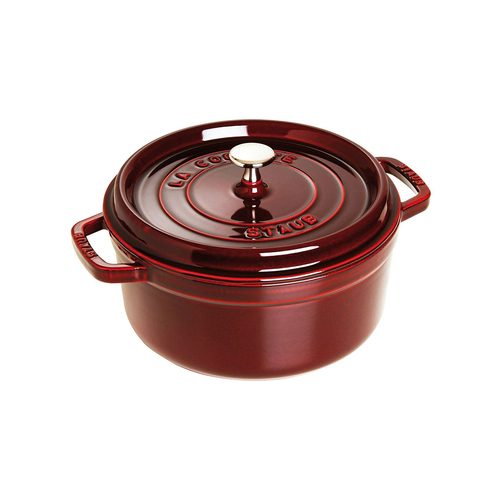 Staub 18cm/1.7L Cast Iron Round Cocotte Pot w/ Lid - Grenadine