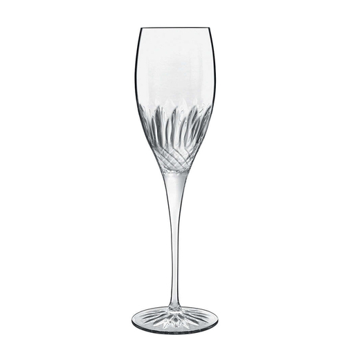 4pc Luigi Bormioli Diamante Prosecco 220ml Champagne Glasses Set