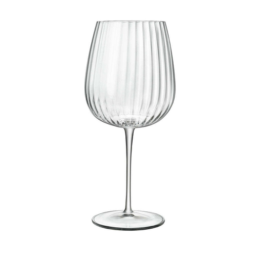 4pc Luigi Bormioli Optica 750ml Burgundy Red Wine/Gin Stemware Glasses Set