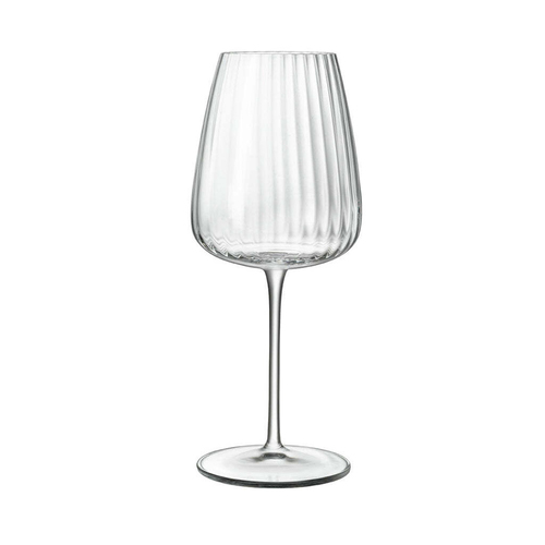 4pc Luigi Bormioli Optica 550ml Chardonnay White Wine Glasses Set
