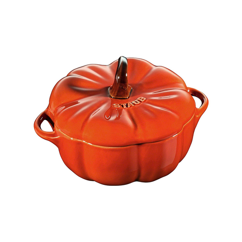 Staub 500ml/11cm Ceramic Cocotte Pumpkin Cooking Pot - Orange