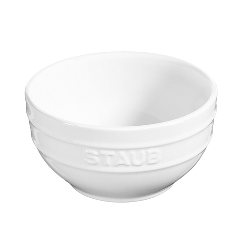 Staub 14cm Ceramic Round Bowl Food Serving Container - White