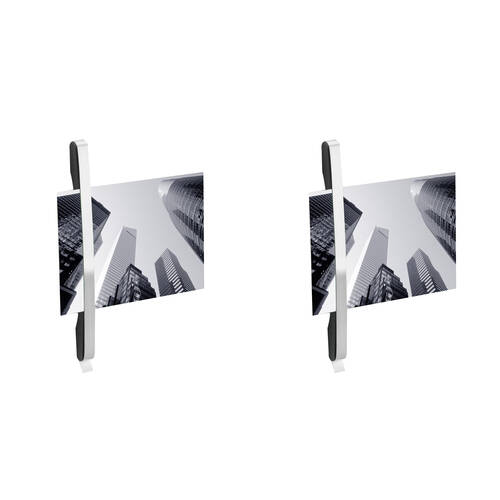 2PK Blomus Flip Magnetic Picture Display Clip Home/Office Photo Holder Decor Silver