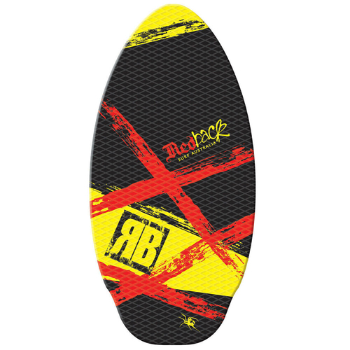 Redback 105cm Traction Skim Board Yellow