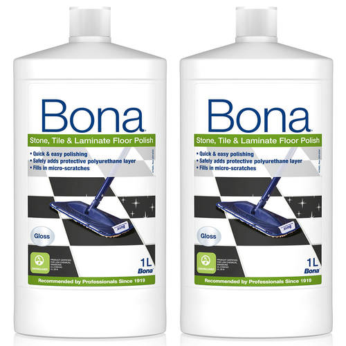 2PK Bona 1L Hard Surface Stone Tile and Laminate Polish