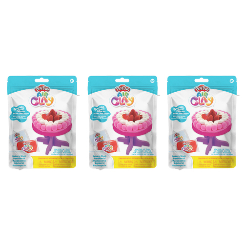 3PK Play Doh Air Clay Foodie Cakes Art Craft Play Toy 4y+