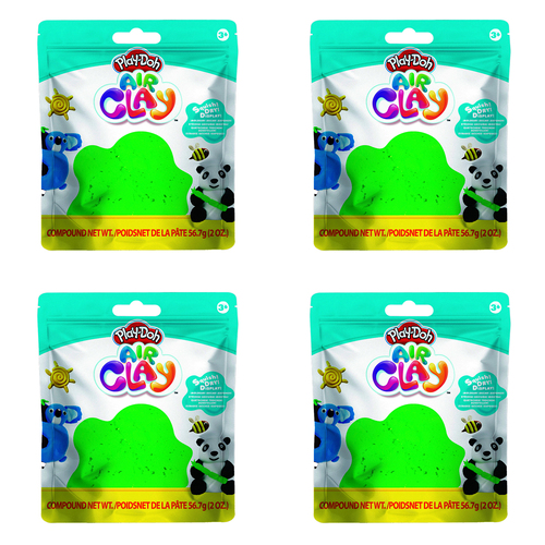 4PK Play-Doh 2oz Air Clay Kids Art Craft Play Toy 3y+ Green