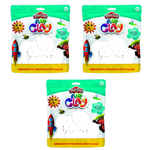 3PK Play-Doh 5oz Air Clay Kids Art Craft Play Toy 3y+ White