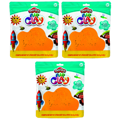3PK Play-Doh 5oz Air Clay Kids Art Craft Play Toy 3y+ Yellow