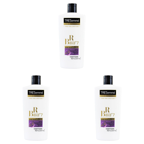 3PK Tresemme 700ml Biotin Repair Bond Complex Hair Care Conditioner