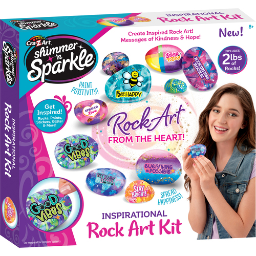 Shimmer 'n Sparkle Kids/Children Inspirational Rock Art 8y+