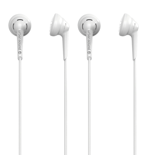 2x Verbatim Urban Sound In-Ear Kids Buddies 3.5mm Earphones - White