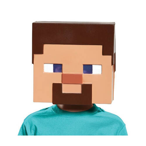 Minecraft Steve Half Mask Child Video Game Accessory - One Size