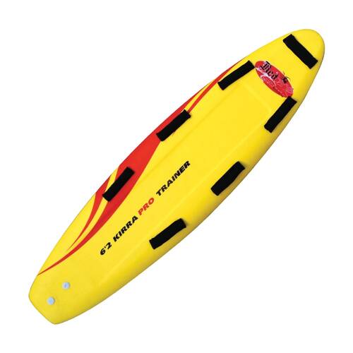 Redback Kirra Club Trainer 6'2" Surf Life Saving Board SLSA Approved Yellow/Red
