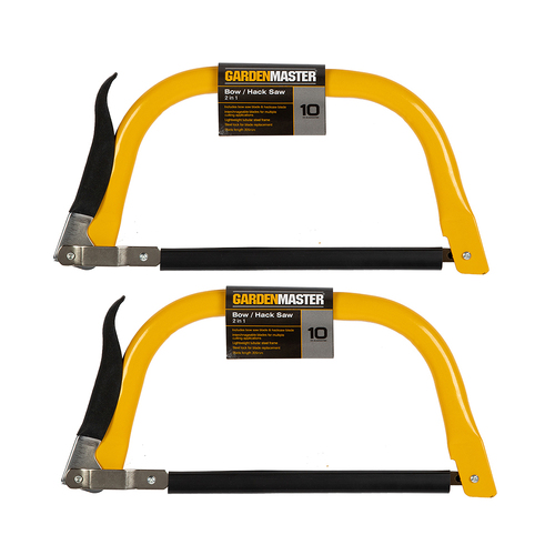 2PK Gardenmaster 30.5cm Saw Bow & Hack Stems/Branches Garden Tool
