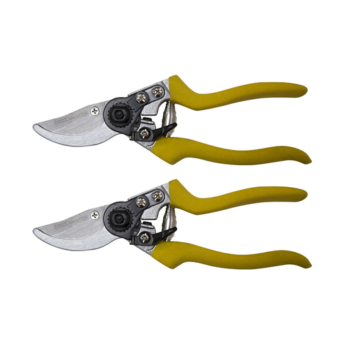 2PK Gardenmaster Strong Durable Locking Bypass 8" Swiss Pruner 