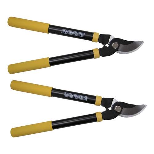 2PK Gardenmaster Bypass Branch Lopper Shears Mini With Soft Grip Handles