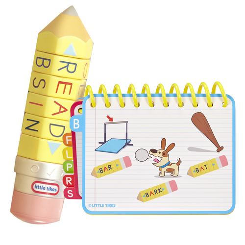 Little Tikes 100 Words Spell & Spin Pencil/Notebook Kids Toy 3y+