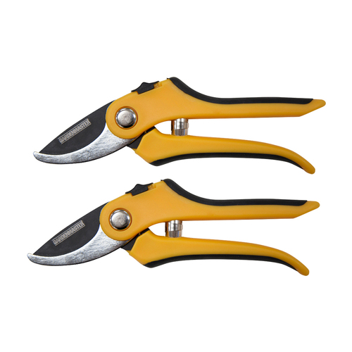 2PK Gardenmaster Bypass Pruner 8" With Soft Grip Handles 