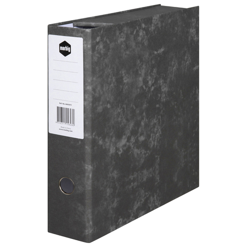 Marbig Mottle A4 Lever Arch Box File Document Organiser - Black