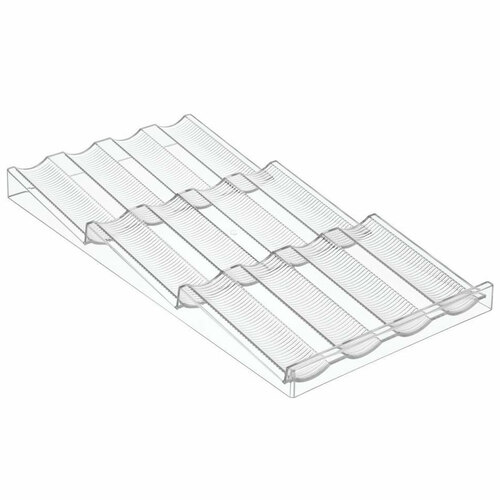 iDesign In Drawer Spice Rack 20.5 x 39.5 x 3cm Clear