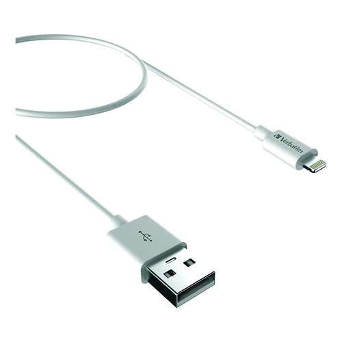 Verbatim Charge & Sync Lightning Cable 1m - White