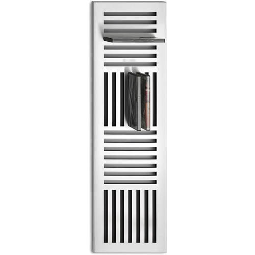 Blomus Muro Stainless Steel 28-DVD Holder Organiser Rack Wall-Mounted Silver