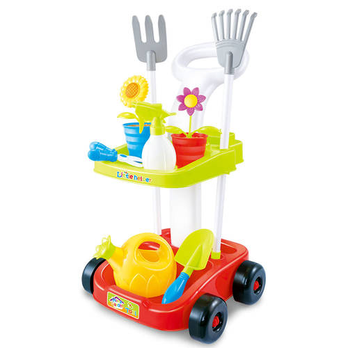 Kids Pretend Play Gardening Trolley Set