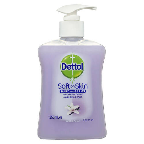 Dettol 250ml Soft on Skin Liquid Hand Wash - Vanilla & Orchid