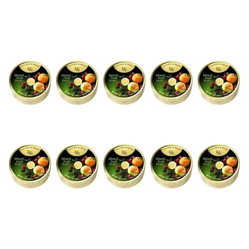 10PK Cavendish & Harvey Mixed Fruit Drops 200g Candy Lollies Sweet Confectionery