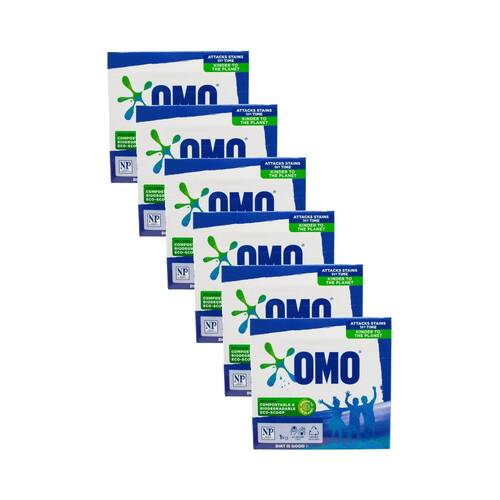 6PK OMO Laundry Powder Detergent for All Machine Types Removes Stains 1kg