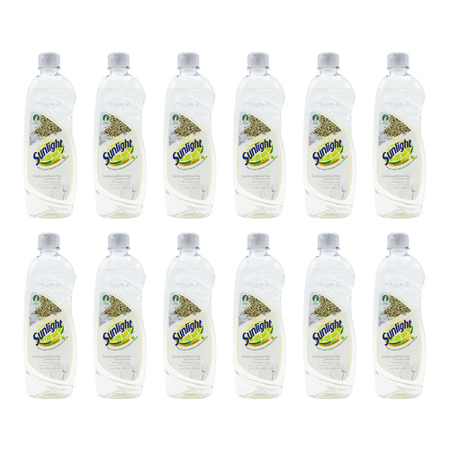 12PK Sunlight 400ml Dishwashing Liquid Calming White Tea & Mineral Salt