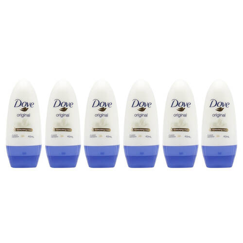 6PK Dove Roll On Antiperspirant Deodorant Original 48H Protection 40ml