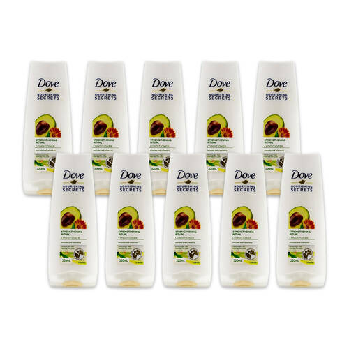 10PK Dove Nourishing Secrets Strengthening 320ml Conditioner