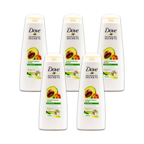 5PK Dove Nourishing Secrets Strengthening Ritual 320ml Shampoo