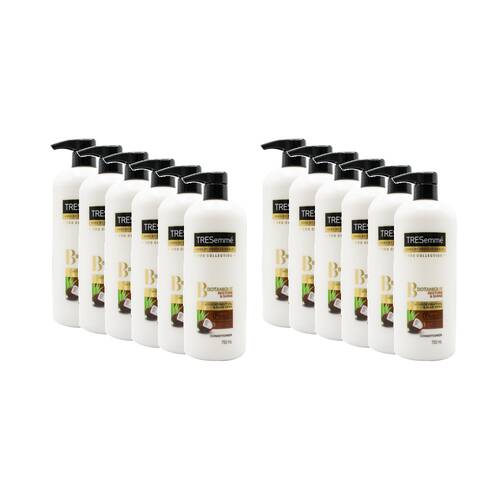 12PK TRESemme Hair Conditioner Botanique Restore & Shine w/Coconut Oil 750mL