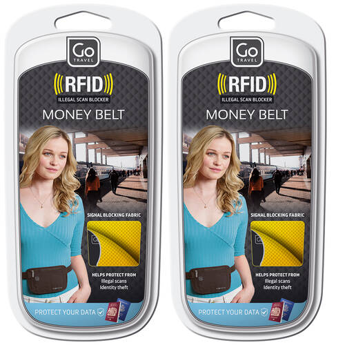 2PK Go Travel RFID Protection Money Belt