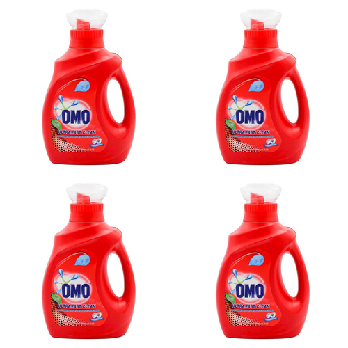 4PK Omo Laundry Liquid Detergent Ultra Fast Clean Effective Stain Removal 968ml