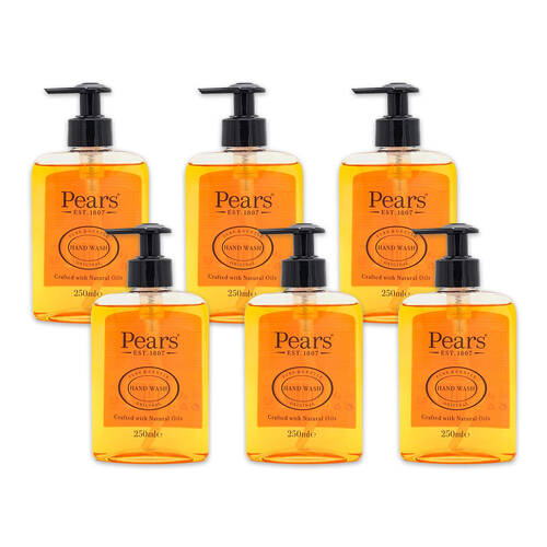 6PK Pears 250ml Hand Wash Soap Pump Skin Cleaning/Washing