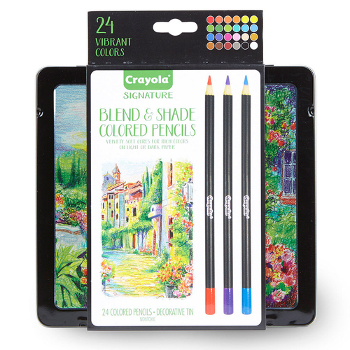 24pc Crayola Signature Blend & Shade Coloured Pencils