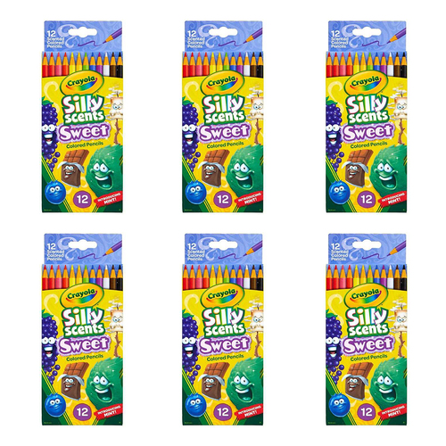72pc Crayola Silly Scents Coloured Pencils Art/Craft 5y+